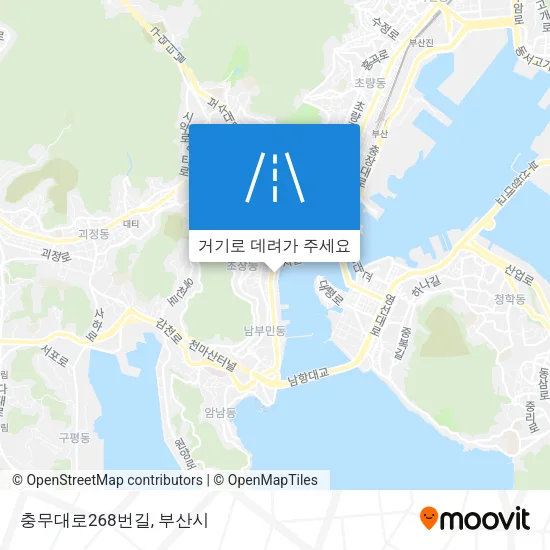 충무대로268번길 지도