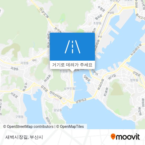 새벽시장길 지도