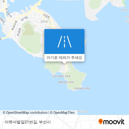 아랫서발길21번길 지도