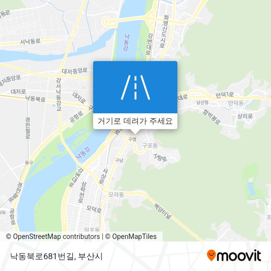 낙동북로681번길 지도