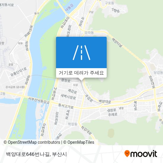 백양대로646번나길 지도