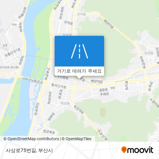 사상로75번길 지도