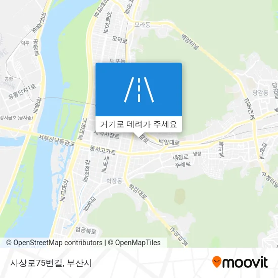사상로75번길 지도