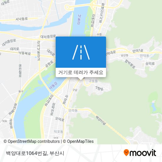 백양대로1064번길 지도