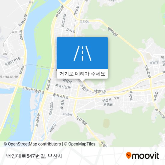 백양대로547번길 지도