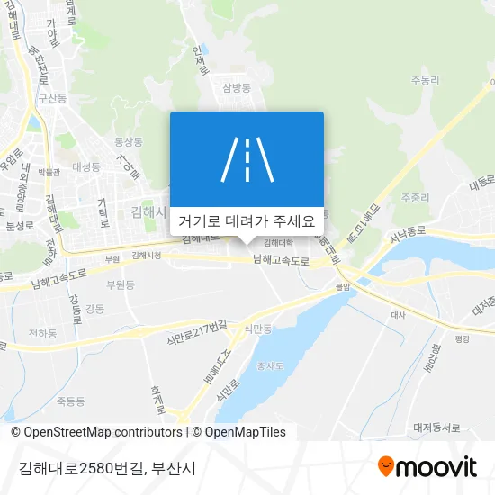 김해대로2580번길 지도