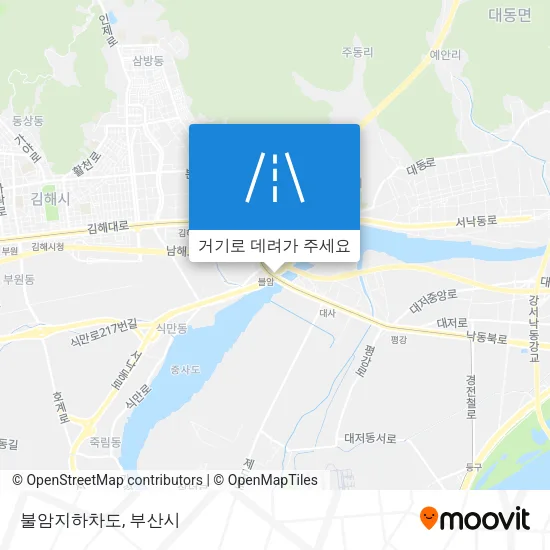 불암지하차도 지도