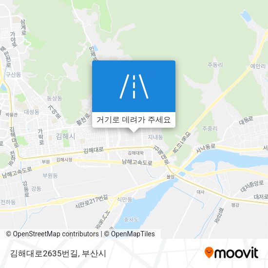김해대로2635번길 지도