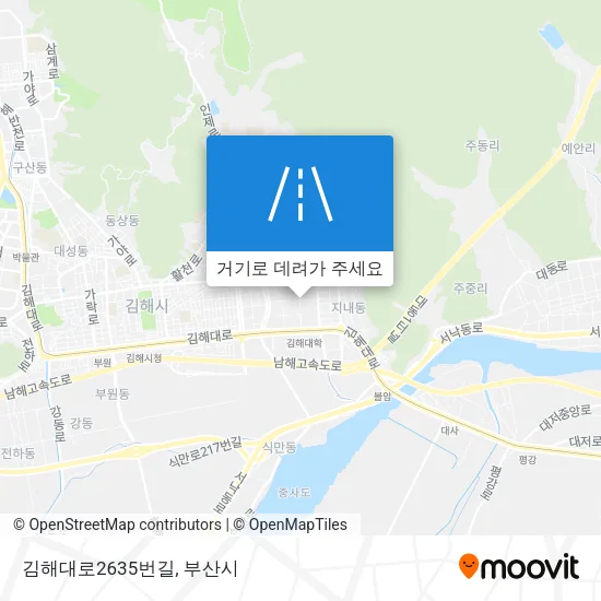 김해대로2635번길 지도