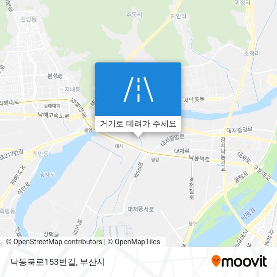 낙동북로153번길 지도