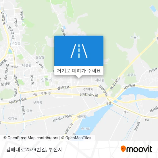 김해대로2579번길 지도