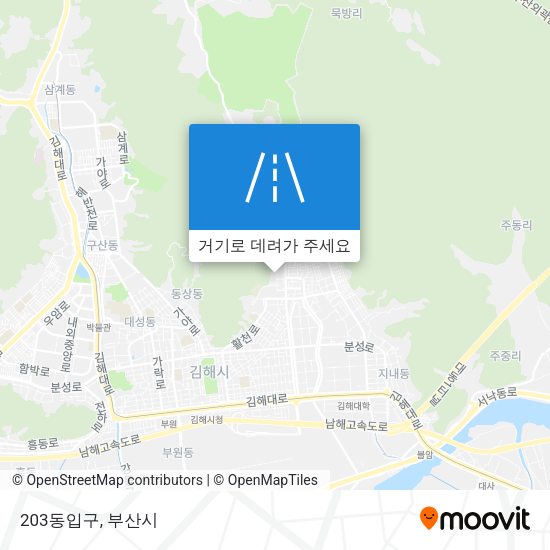 203동입구 지도