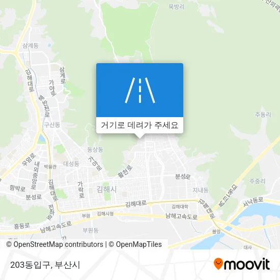 203동입구 지도
