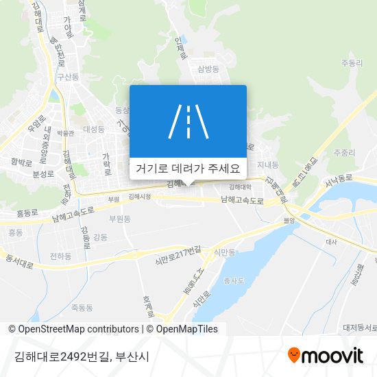 김해대로2492번길 지도
