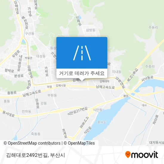 김해대로2492번길 지도