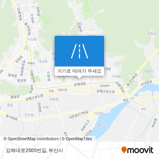 김해대로2505번길 지도