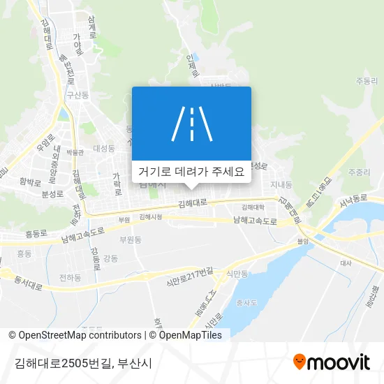 김해대로2505번길 지도