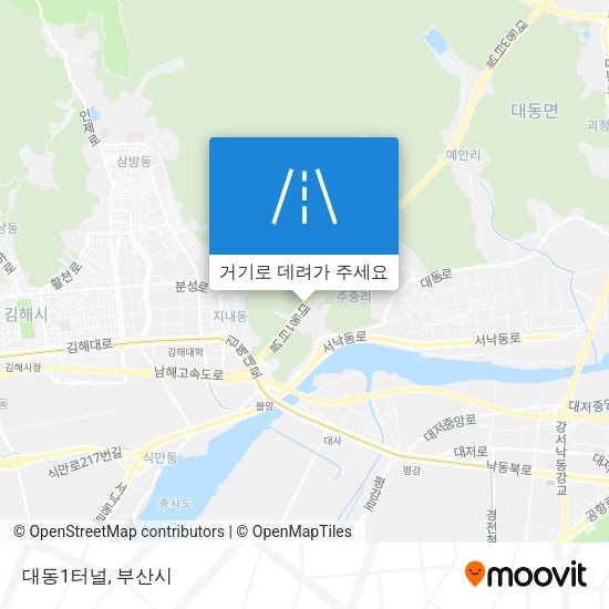 대동1터널 지도