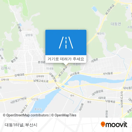 대동1터널 지도