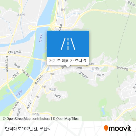 만덕대로102번길 지도
