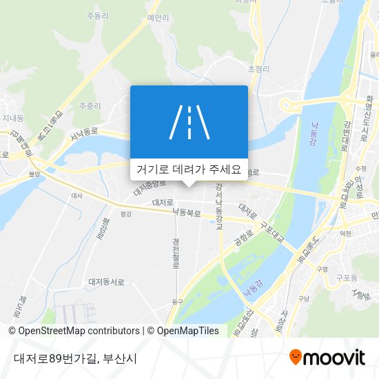 대저로89번가길 지도