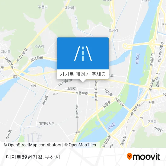 대저로89번가길 지도