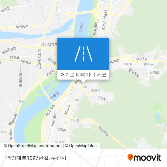 백양대로1097번길 지도