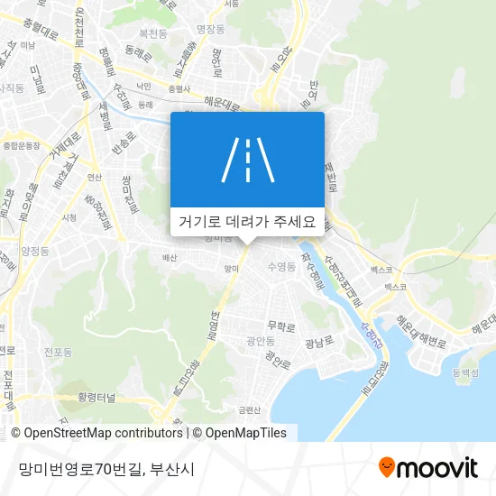 망미번영로70번길 지도
