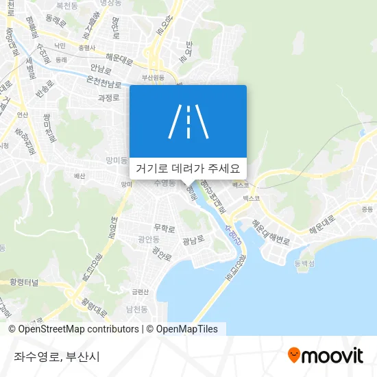 좌수영로 지도