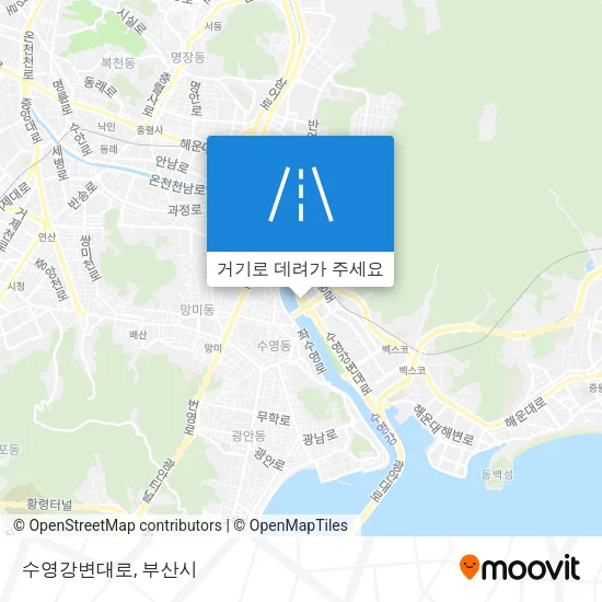 수영강변대로 지도