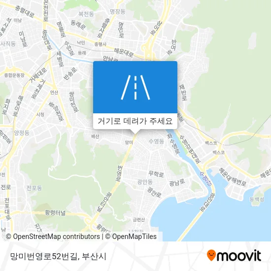 망미번영로52번길 지도