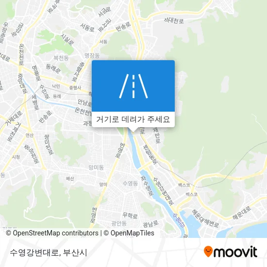 수영강변대로 지도