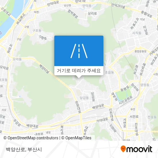 백양산로 지도
