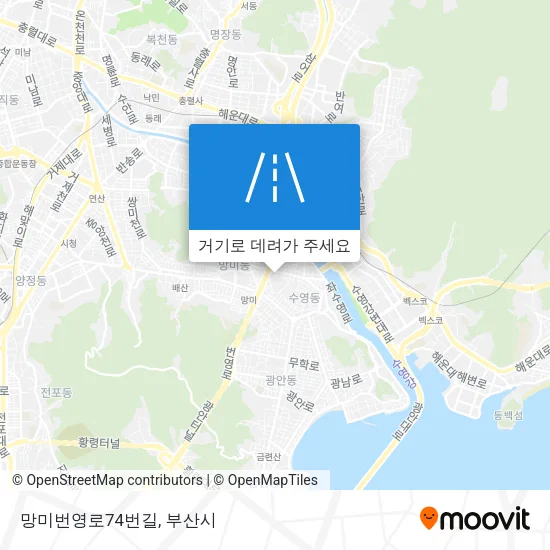 망미번영로74번길 지도