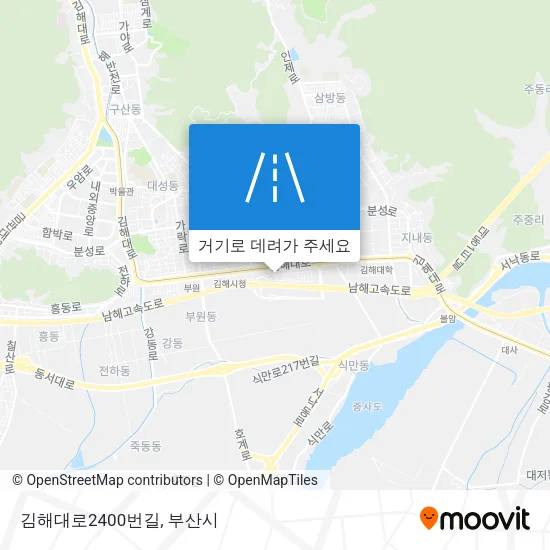 김해대로2400번길 지도
