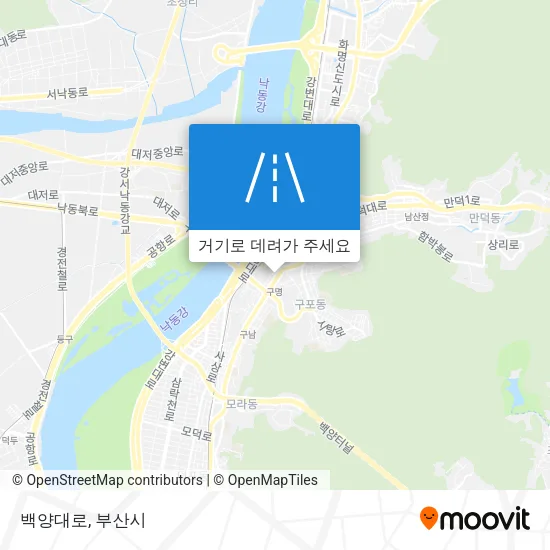 백양대로 지도