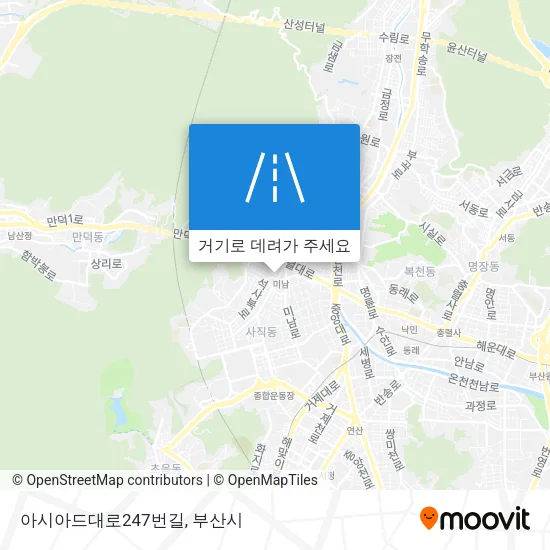 아시아드대로247번길 지도