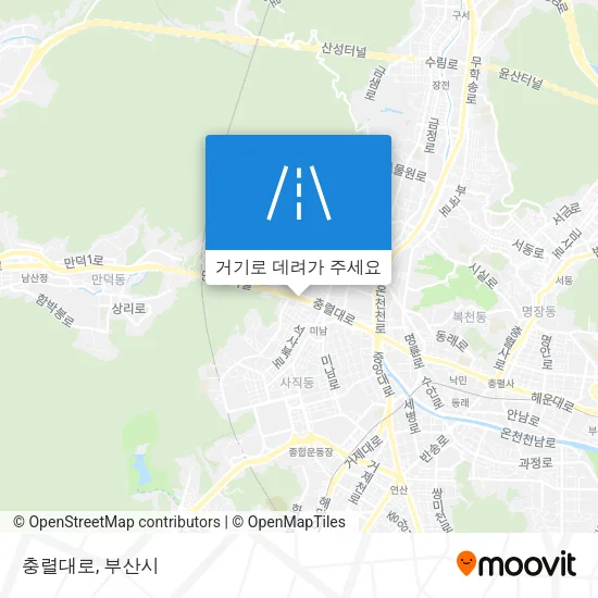 충렬대로 지도