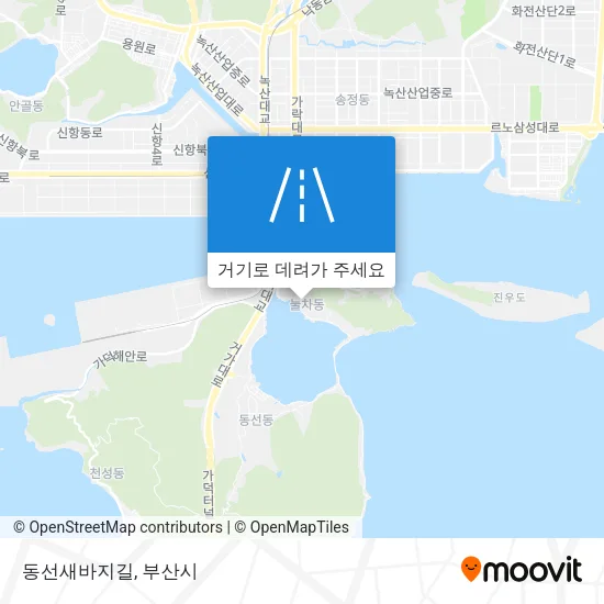 동선새바지길 지도