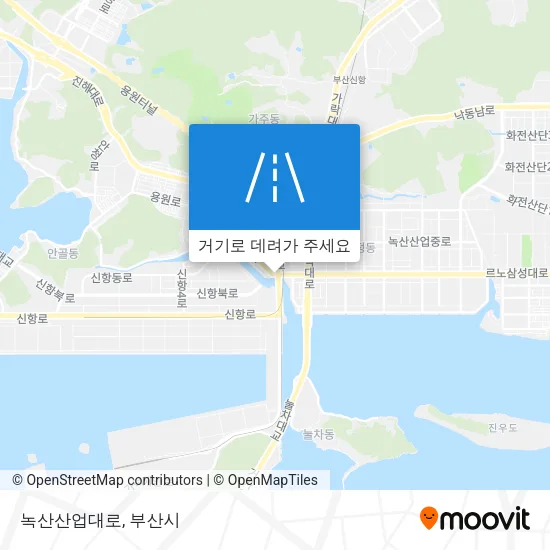 녹산산업대로 지도