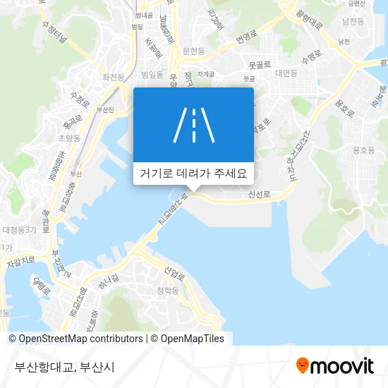 부산항대교 지도