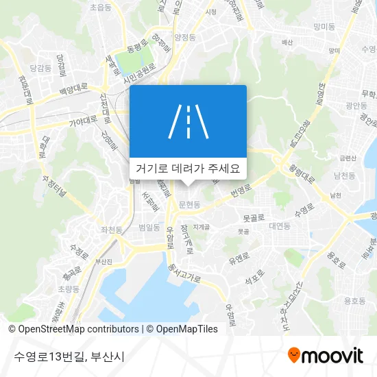 수영로13번길 지도