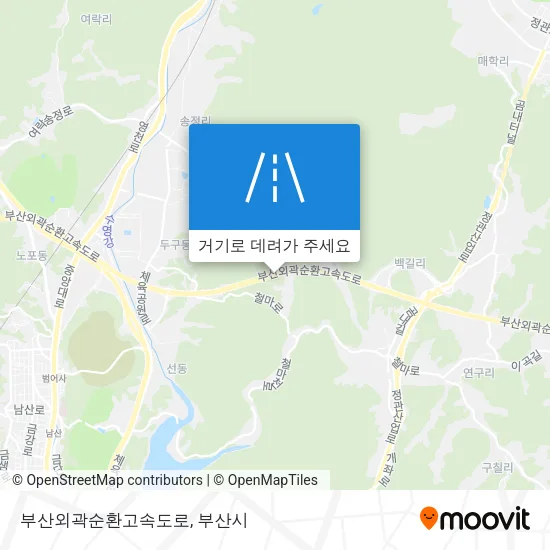 부산외곽순환고속도로 지도