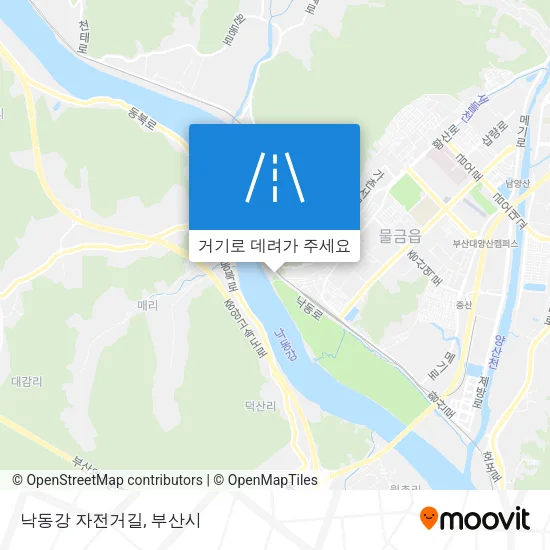 낙동강 자전거길 지도