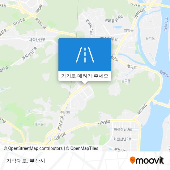 가락대로 지도