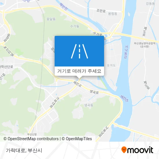 가락대로 지도
