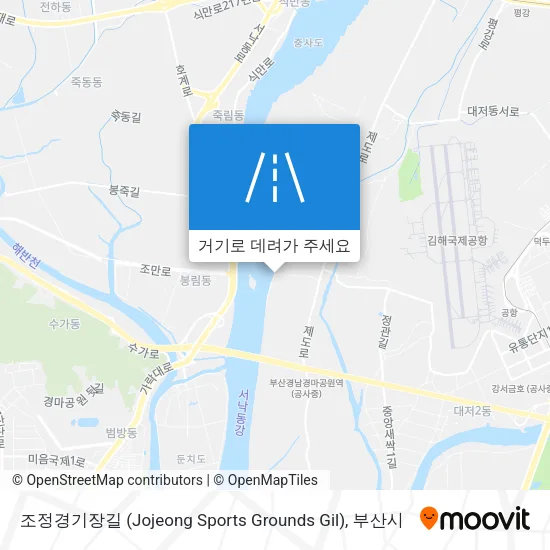 조정경기장길 (Jojeong Sports Grounds Gil) 지도
