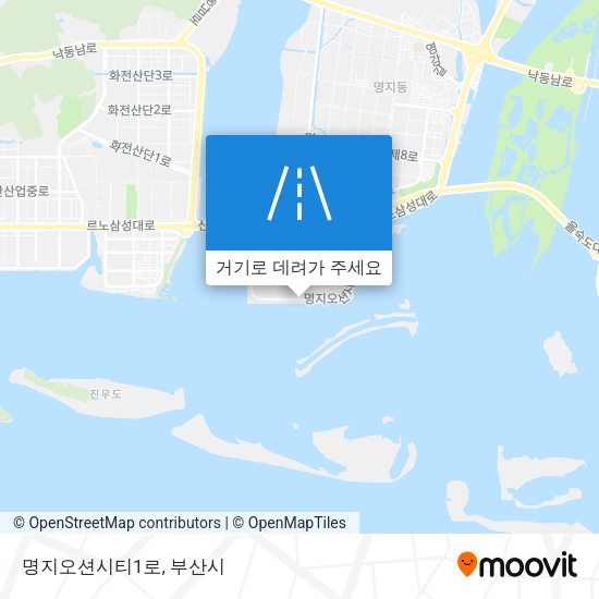 명지오션시티1로 지도