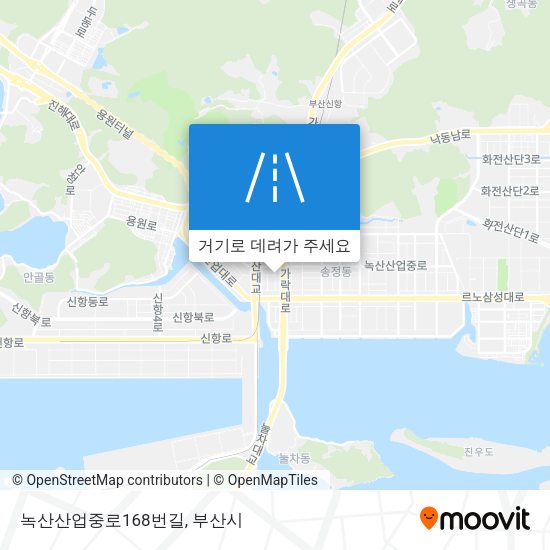 녹산산업중로168번길 지도