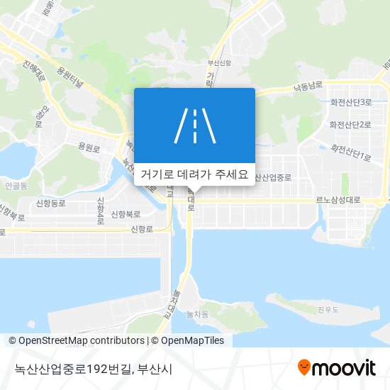 녹산산업중로192번길 지도